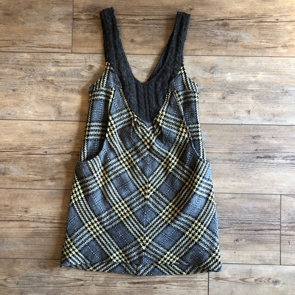 plaid romper dress